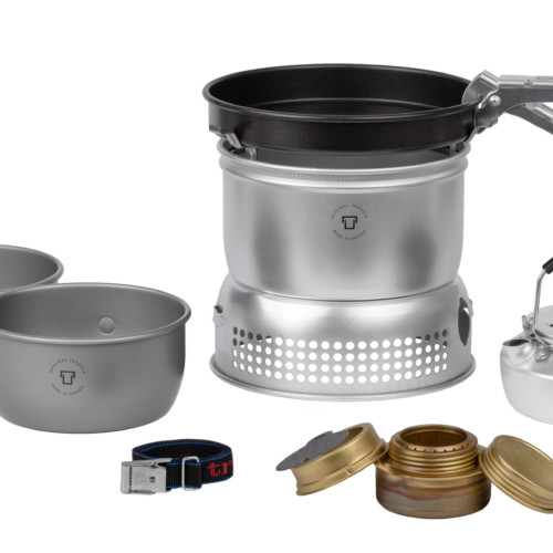 Trangia Trangiakök 27-0 UL / HA Campingkochset 4- teilig mit Spiritusbrenner Set 6 - Spirituskocher
