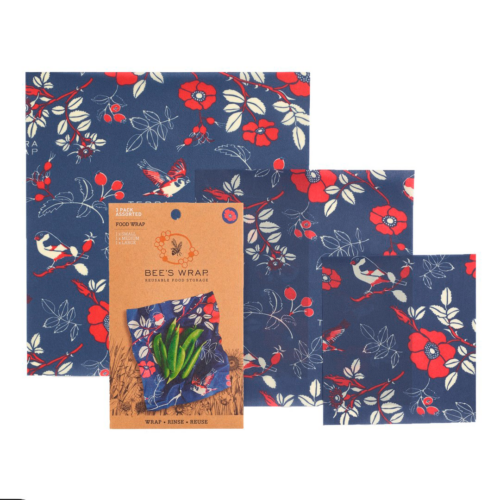 Bees Wrap Bienenwachstuch 3er-Pack gemischt Botanical - Lebensmittelbehälter / Vorratsdosen von BeesWrap