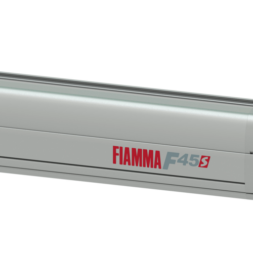Fiamma F45s Wandmarkise 260 cm für Rechtslenker VW T5/T6 Multivan / Transporter (Titanium / Royal Grey) - Kassettenmarkisen