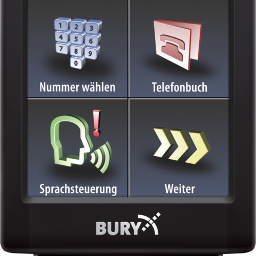 Bury Freisprecheinrichtung CC 9056 Plus mit Bluetooth und Touchscreen - sonstiges Sicherheitszubehör