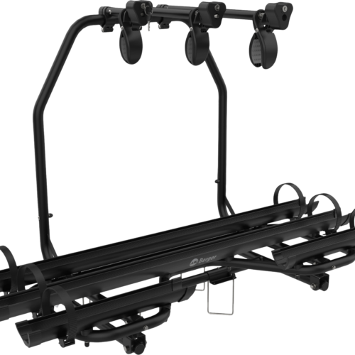 Berger Premium 3 XL Deichsel Fahrradträger schwarz für 3 Fahrräder E-Bike geeignet - Deichsel-Fahrradträger