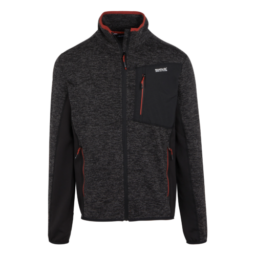 Regatta Baslinn Herrenfleecejacke schwarz XXXL - Herrenjacken