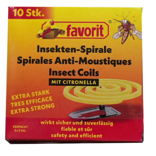 Favorit Moskitospiralen mit Citronella Extra Stark (10er Set) - Insektenabwehr & Mückenschutz von TGO
