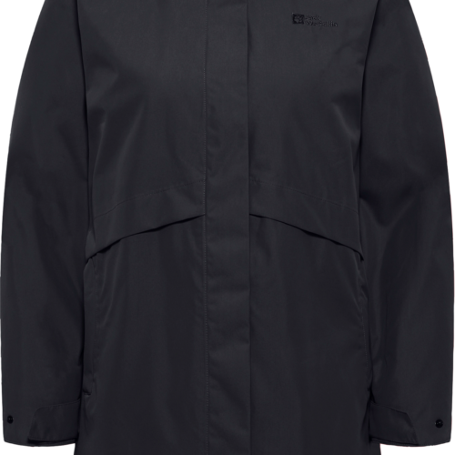 Jack Wolfskin Baylight 3in1 Damen Doppelmantel schwarz L - Damenjacken
