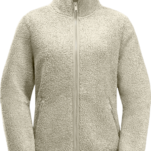 Jack Wolfskin High Curl Damen Fleecejacke weiß XXL - Damenjacken