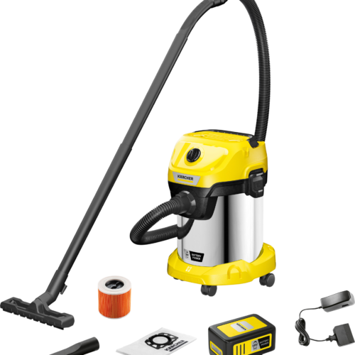 Kärcher Akku-Nass-/Trockensauger WD 3-18 S Battery Set mit Blasfunktion / Akku / Ladegerät - Saugen & Reinigen
