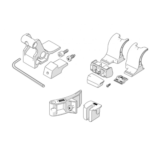 Fiamma Kit Side Tristor Montagekit zum Anbringen von Side W Pro F45 / Side W Pro Shade / Sun View Side F45 and die Markise Tristor - Weiteres Markisenzubehör