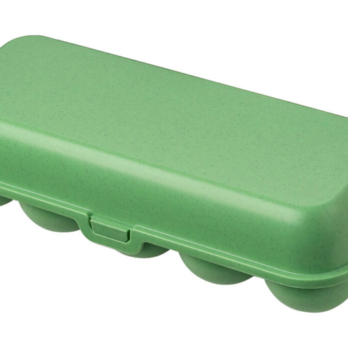 Koziol Eggs to go Eierbox für 10 Eier nature leaf - Lebensmittelbehälter / Vorratsdosen