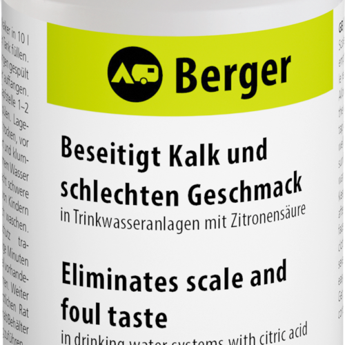Berger Wassertankentkalker für 250 l - Wassertankentkeimung & -reinigung