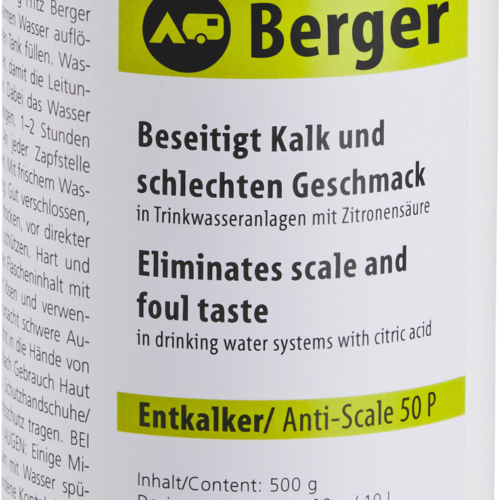 Berger Wassertankentkalker für 500 l - Wassertankentkeimung & -reinigung
