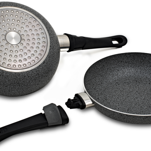 Beaver Brand Pfanne Artepetra mit Lock-On Griff Ø 24 cm - Camping Pfannen & Woks
