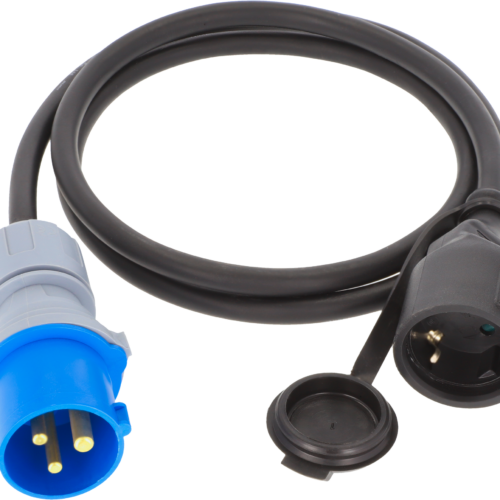 Berger Adapterleitung CEE-Stecker 3-polig und Schutzkontakt-Kupplung 1,5 m - CEE-Kabel