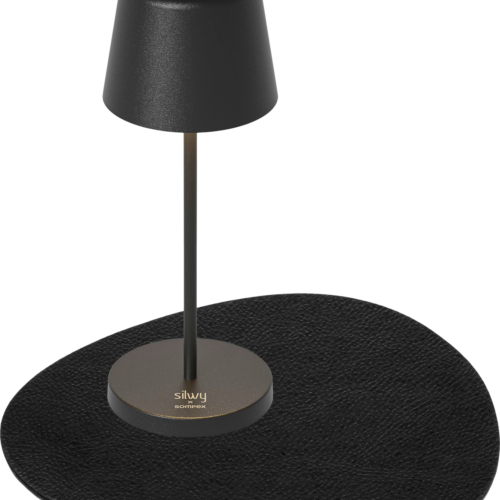 Silwy LED-Magnet-Leuchte Monaco akkubetrieben inklusive Platzset schwarz - Tischleuchten