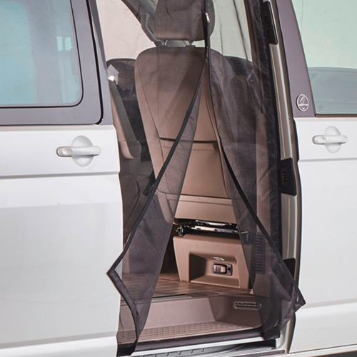 Mayr Planen VanQuito Moskitonetz VW T5 / T6 mit Magnet-Reißverschluss Schiebetür standard - Türvorhänge & Fliegengitter