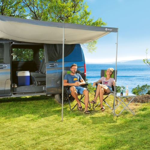Berger SunRoof Sonnenvordach für Bus & Wohnwagen (260 x 240 cm) - Sonnensegel & Vordächer