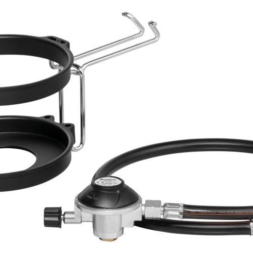 Enders Kartuschenhalter-Set inkl. Gasschlauch und Regler 50 mbar für Gasgrill Urban II / Explorer II - Behälter und Halterungen