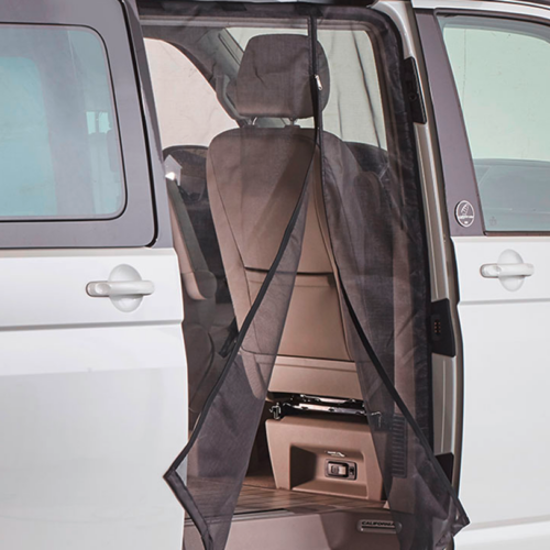 Mayr Planen VanQuito Moskitonetz VW T5 / T6 mit Magnet-Reißverschluss Schiebetür feinmaschig - Türvorhänge & Fliegengitter