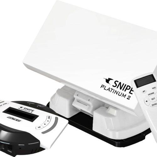 Selfsat Vollautomatische Sat-Flachantenne SNIPE Platinum 2 mit GPS / Bluetooth / Twin LNB - Camping-Sat-Anlagen