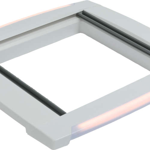 MPK VisionStar Innenrahmen Doppelplissee für Dachhauben 40 x 40 cm mit LED signalweiß - Rollos & Verdunkelung