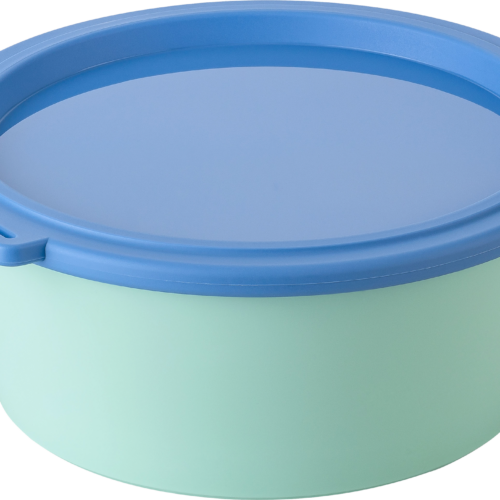 Koziol Schale mit Deckel Nora Box 1,3 Liter sweet green/strong blue - Schüsseln & Schalen