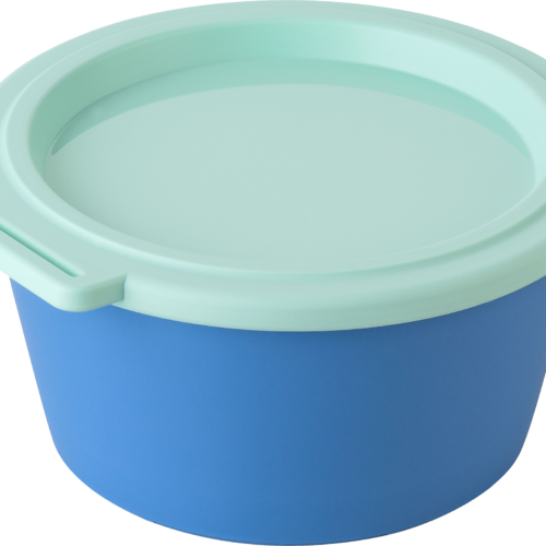Koziol Schale mit Deckel Nora Box 700 ml strong blue/sweet green - Schüsseln & Schalen