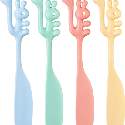 Koziol Streichlöffel / Schmiermesser Yummi 1 Stück sweet blue/green/pink/yellow - Campingbesteck