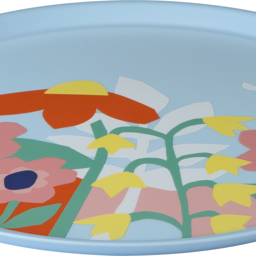 Koziol großer Teller Nora Plate 255 mm Blooms sweet blue - Teller
