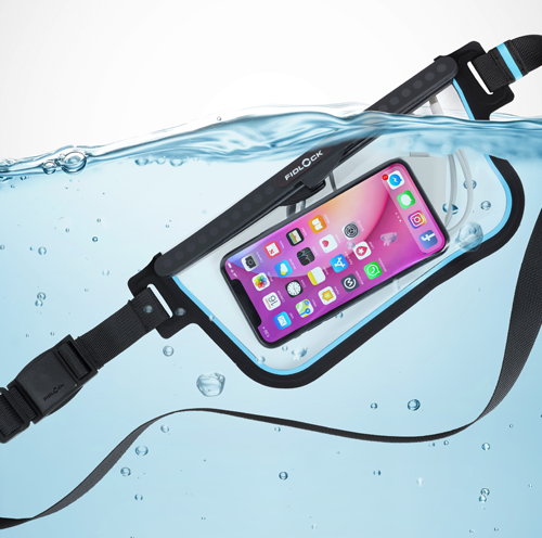 Fidlock Hermetic Sling Bag wasserdichte Bauch- und Schultertasche Transparent Schwarz - Bauchtaschen