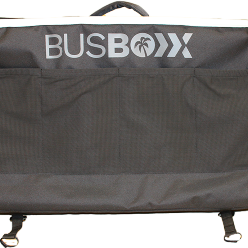 BusBoxx Fenstertasche windowBOXX 50 Liter Solid Black passend für California Beach / Multivan mit Sonnenrollo  - Organizer und Taschen