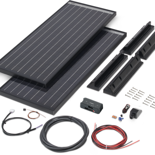 Büttner Elektronik Solar-Komplettanlage Power Blackline Solar Kit MT 200 / 2 x 100 W - Solar-Komplettsets von Büttner Dometic