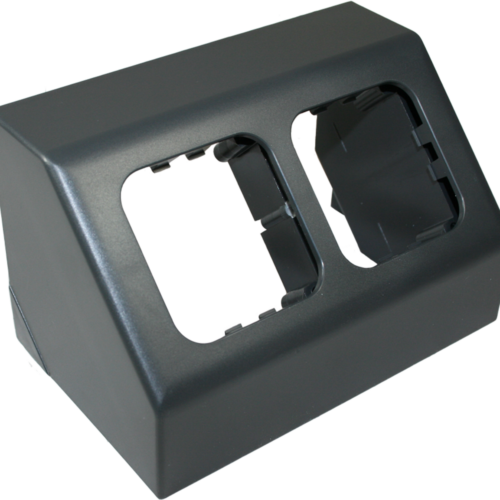 Haba Zweifach-Winkelsteckdose Rahmen Opal C-line charcoal gray - Sonstiges Zubehör