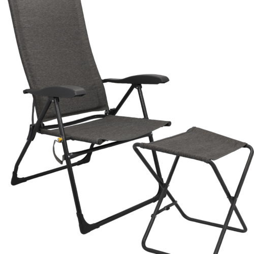 Camptime Klappstuhlset Allia mit Klappstuhl und Beinauflage - Klappstühle