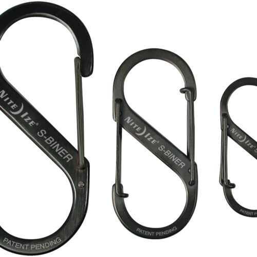 Nite Ize S-Biner Edelstahl Doppelkarabiner Schwarz - Transportieren & Befestigen