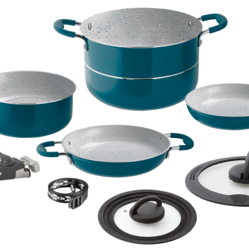 Brunner Carezza 7+1 Vacublock Kochtopfset 8-tlg. Ø 22 - Kochgeschirr-Sets