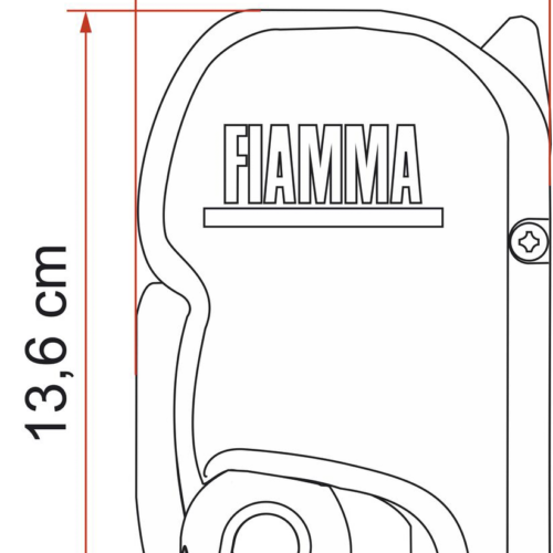 Fiamma F45s Wandmarkise 350 cm (Deep Black / Royal Grey) - Kassettenmarkisen