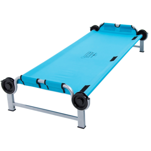 Disc-O-Bed Kid-O-Bed mit geradem Rahmen, ohne Seitentasche, blau - Feldbetten