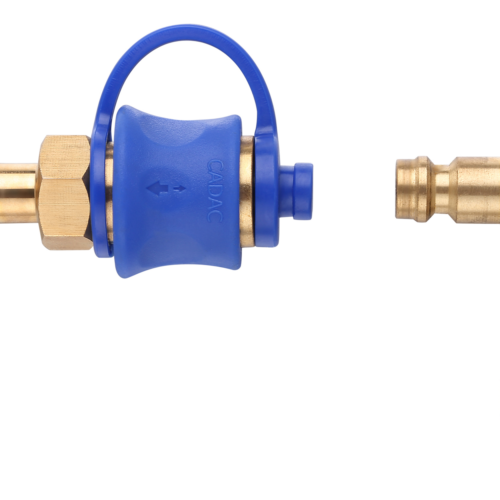 Cadac Quick Release Winkelkupplung mit Schnellkupplung für Gasgrill Schlauch 90 Grad Winkel - Gasadapter und -kupplung von Cadac Dometic