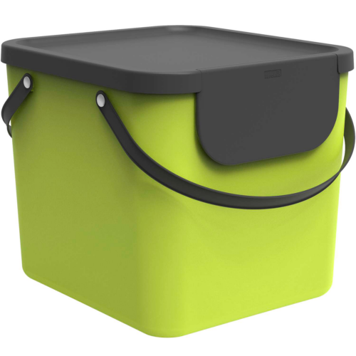 Rotho Recycling Müllsystem Albula 40 Liter limettengrün - Abfallbehälter