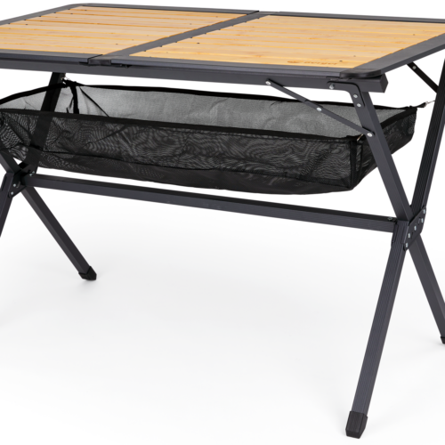 Berger Roya Alu-Bambus Rolltisch schwarz 110 x 70 cm - Rolltische