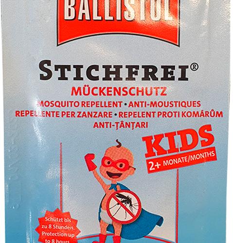 Ballistol Stichfrei Kids Mückenschutz 1 Tuch getränkt 5 g - Insektenabwehr & Mückenschutz