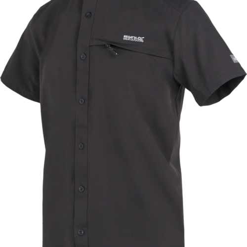 Regatta Travel Packaway Herren Hemd schwarz M - Herrenshirts, -hemden & -pullover
