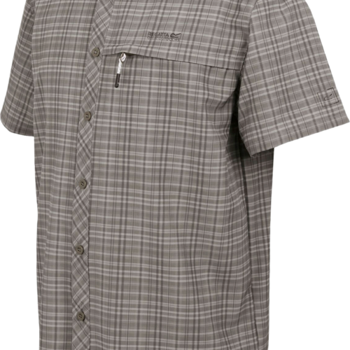 Regatta Travel Packaway Herren Hemd dunkelgrau 4XL - Herrenshirts, -hemden & -pullover