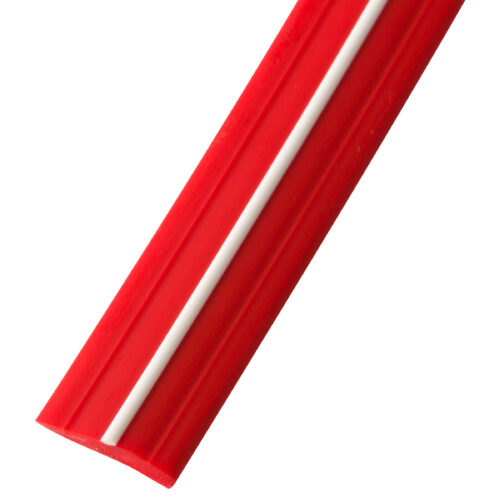 Estorfer Leistenfüller Breite 12 mm Rot / Weiß (Meterware) - Scharniere, Beschläge & Möbelzubehör