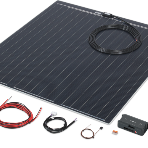 Büttner Elektronik Flat Light Q 170-1 Solaranlagen Komplettset ultraflach quadratisch 1 Modul 170 Wp - Solar-Komplettsets von Büttner Dometic