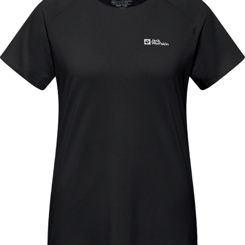 Jack Wolfskin Prelight Stride T Damen Funktionsshirt schwarz S - Damenshirts, -blusen & -pullover
