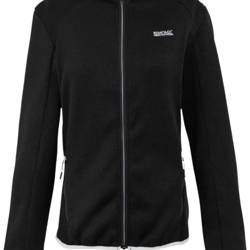 Regatta Newhill II Damen Fleecejacke mit durchgehendem Reißverschluss schwarz 52 - Damenjacken