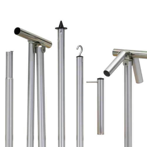 Berger Basisgerüst für Sonnendächer ohne Vordach Aluminium - Zelt-Gestänge & Zubehör
