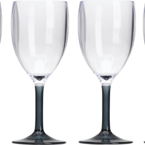 Flamefiled Weinkelche Set 4-teilig 290 ml Smoke Grey - Gläser von Flamefield