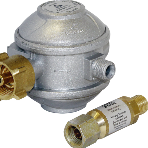 Enders Profi Gas Kit 50 mbar Sicherheitsdruckregler + SBS - Camping-Gasdruckregler