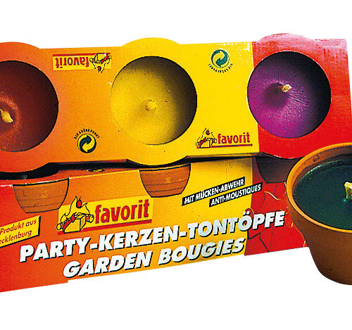 Favorit Citronella Partykerzen im Tontopf mit Mückenabwehr (3er Set) - Insektenabwehr & Mückenschutz von TGO